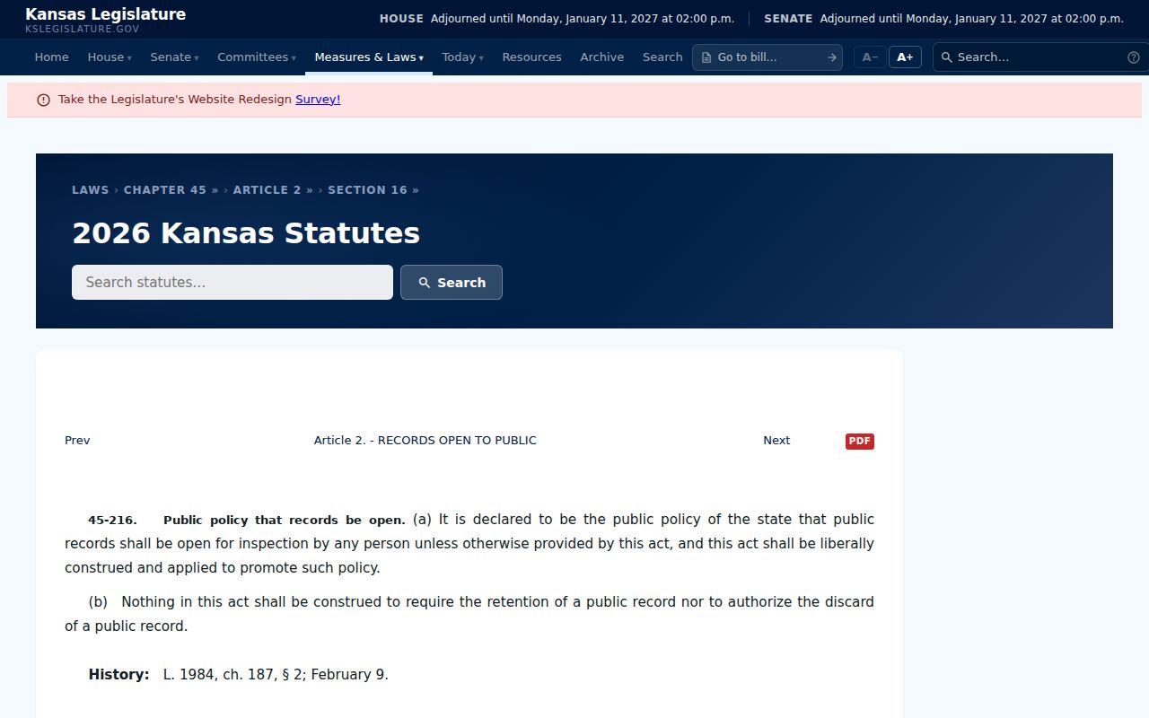 Elwood court records Kansas open records policy