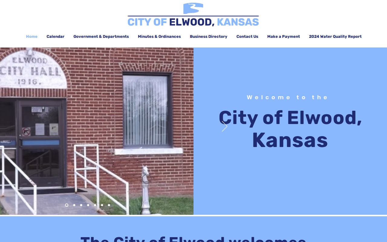 Elwood court records official city calendar route