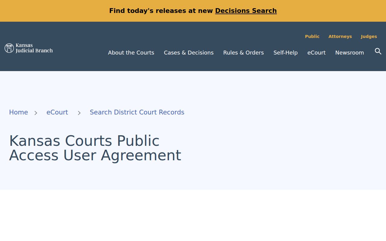 Doniphan County docket search portal agreement
