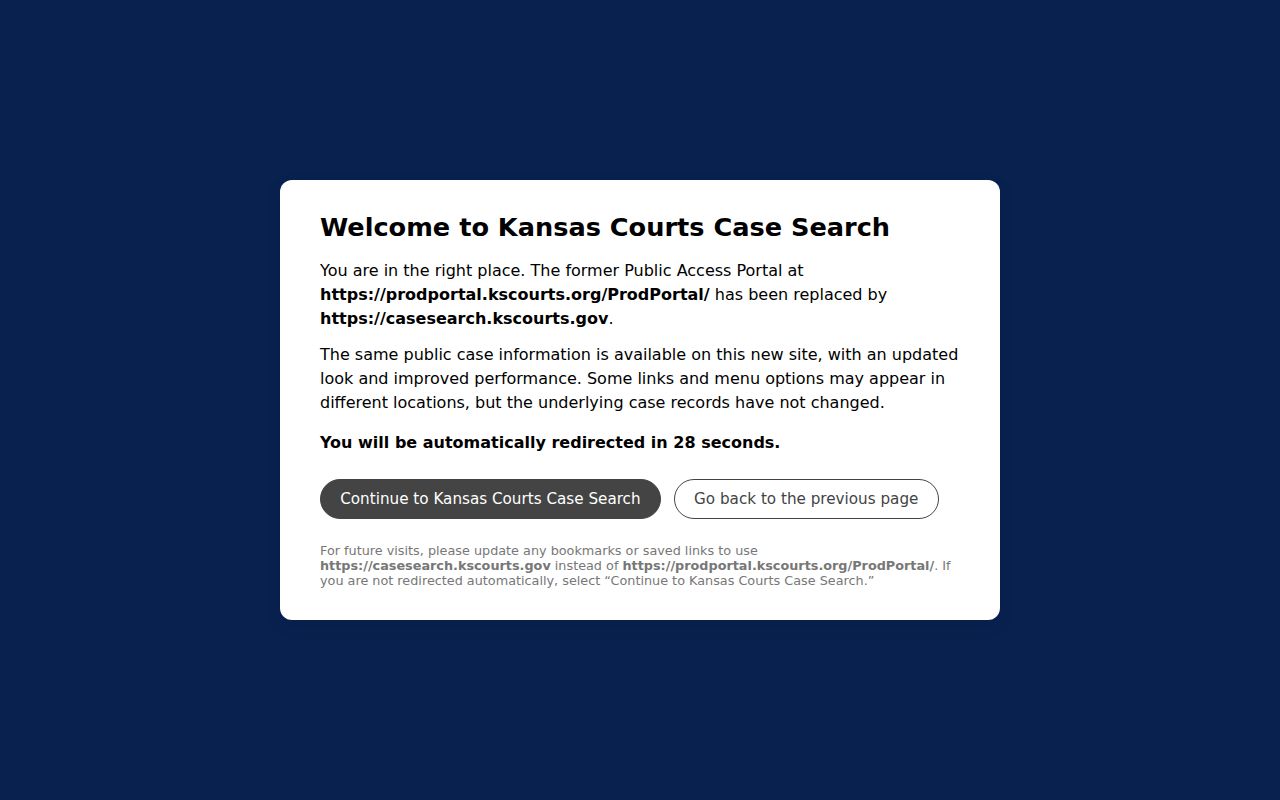 Doniphan County case search production portal
