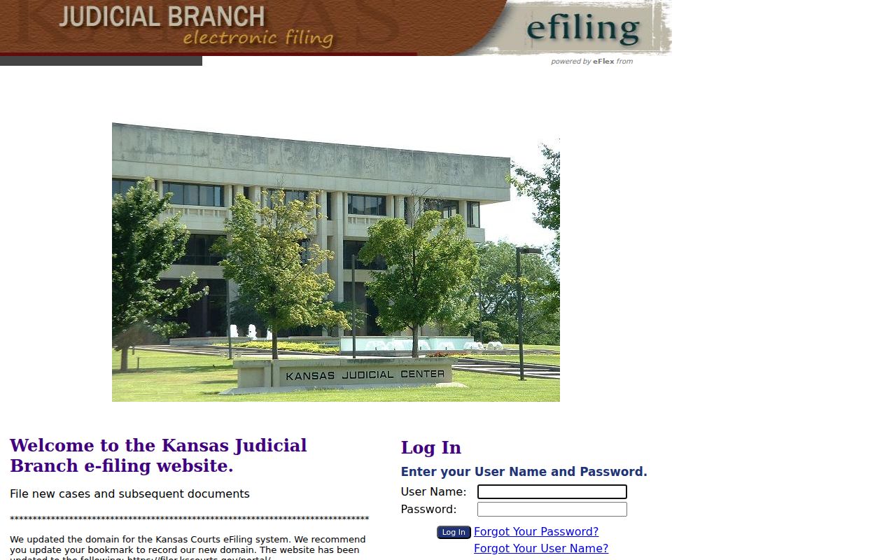 Doniphan County court docket Kansas eFiling portal