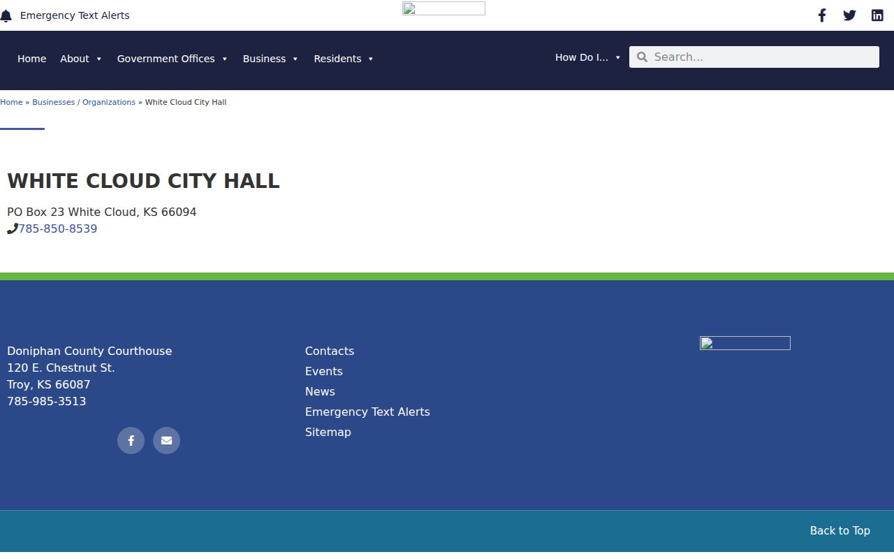 Doniphan County criminal court docket municipal route